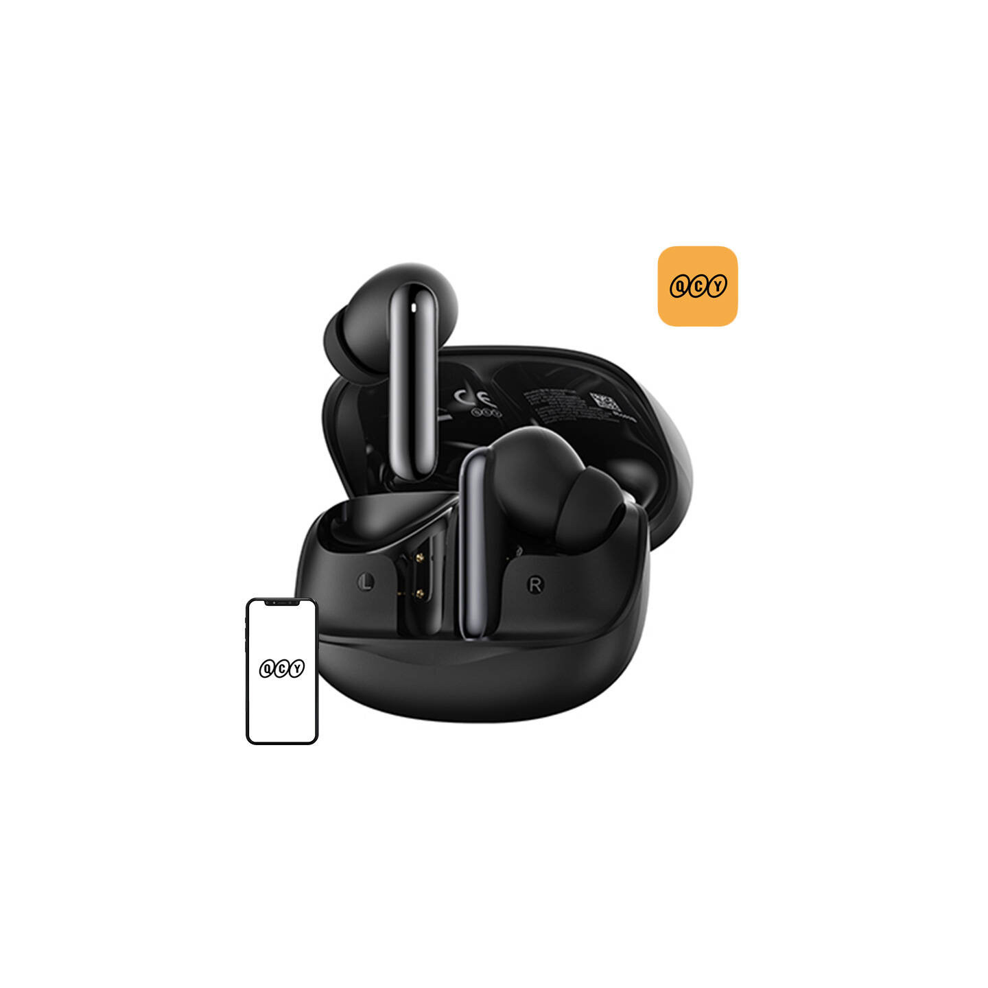 TWS QCY MeloBuds HT12 Headphones (black)