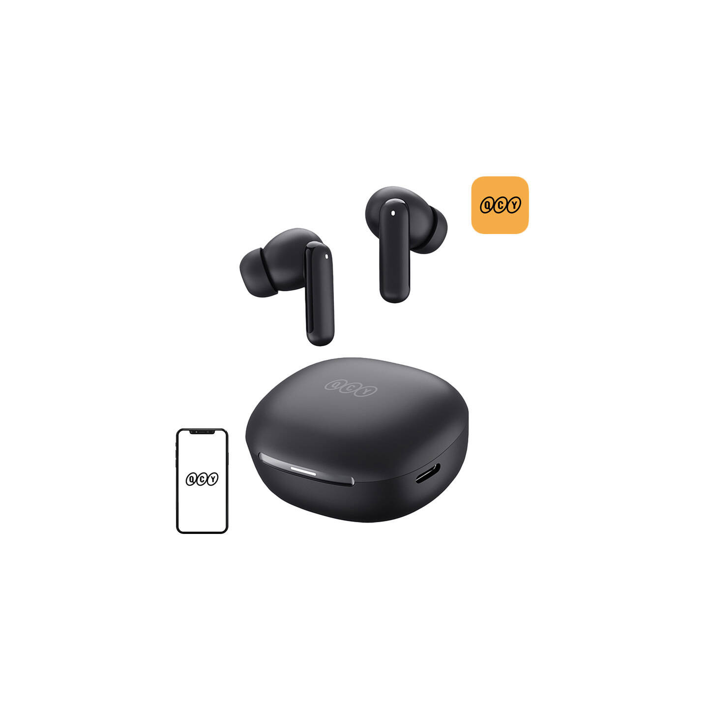 TWS QCY MeloBuds HT16 Headphones (black)