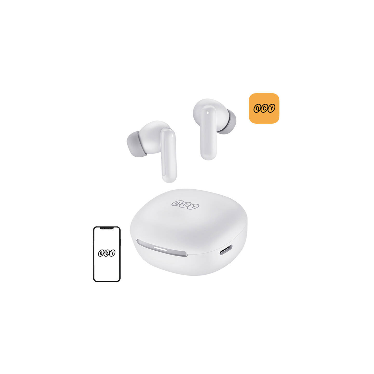 TWS QCY MeloBuds HT16 Headphones (white)