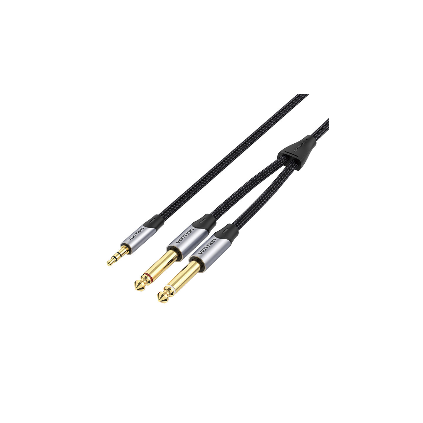 Audio cable mini jack 3.5mm to 2x jack 6.35mm male Vention BARHK 8m
