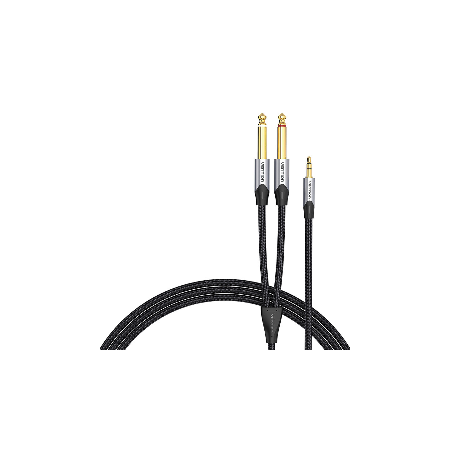 Audio cable mini jack 3.5mm to 2x jack 6.35mm male Vention BARHL 10m