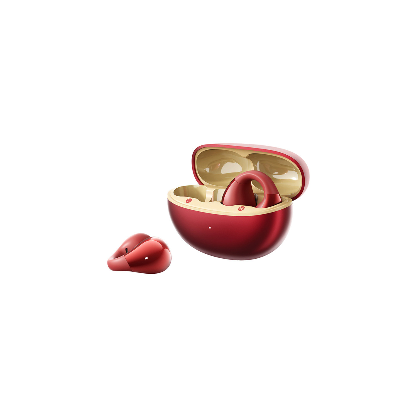 QCY Crossky Clip C30S Headphones (red)