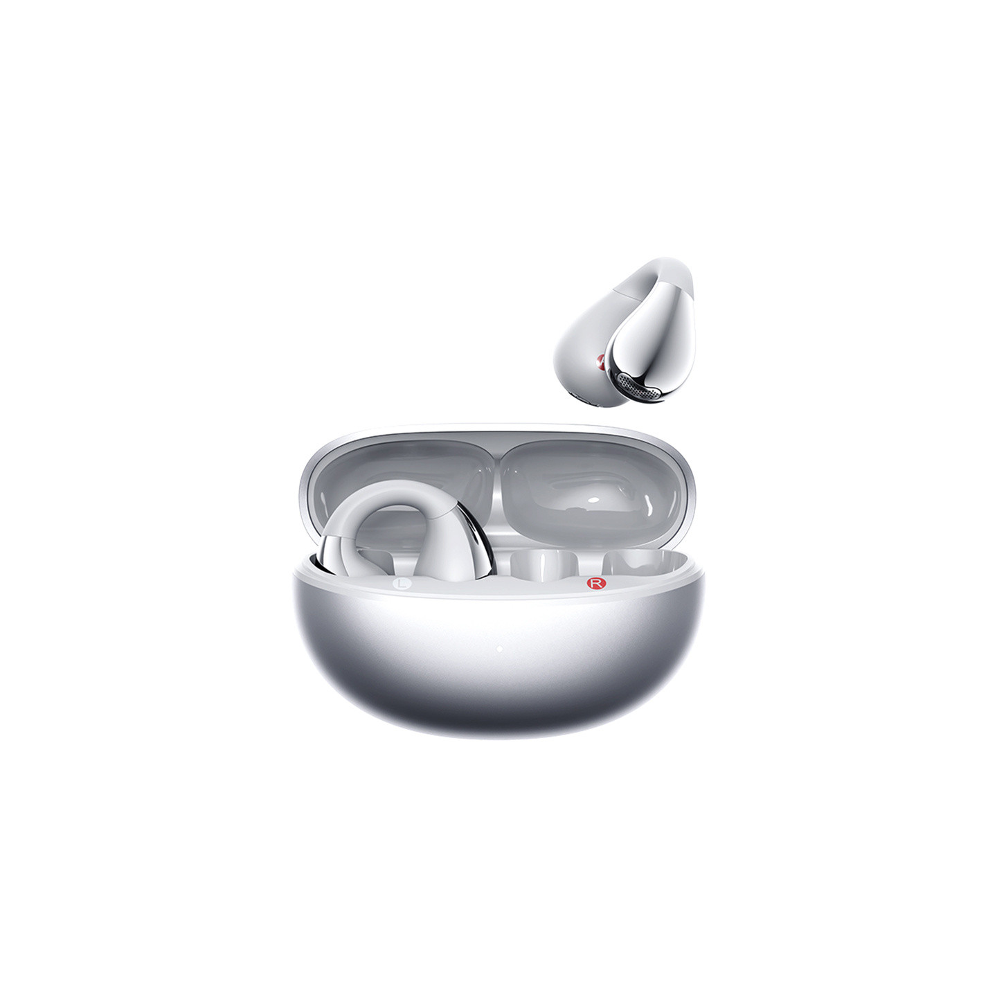 QCY Crossky Clip C30S headphones (silver)