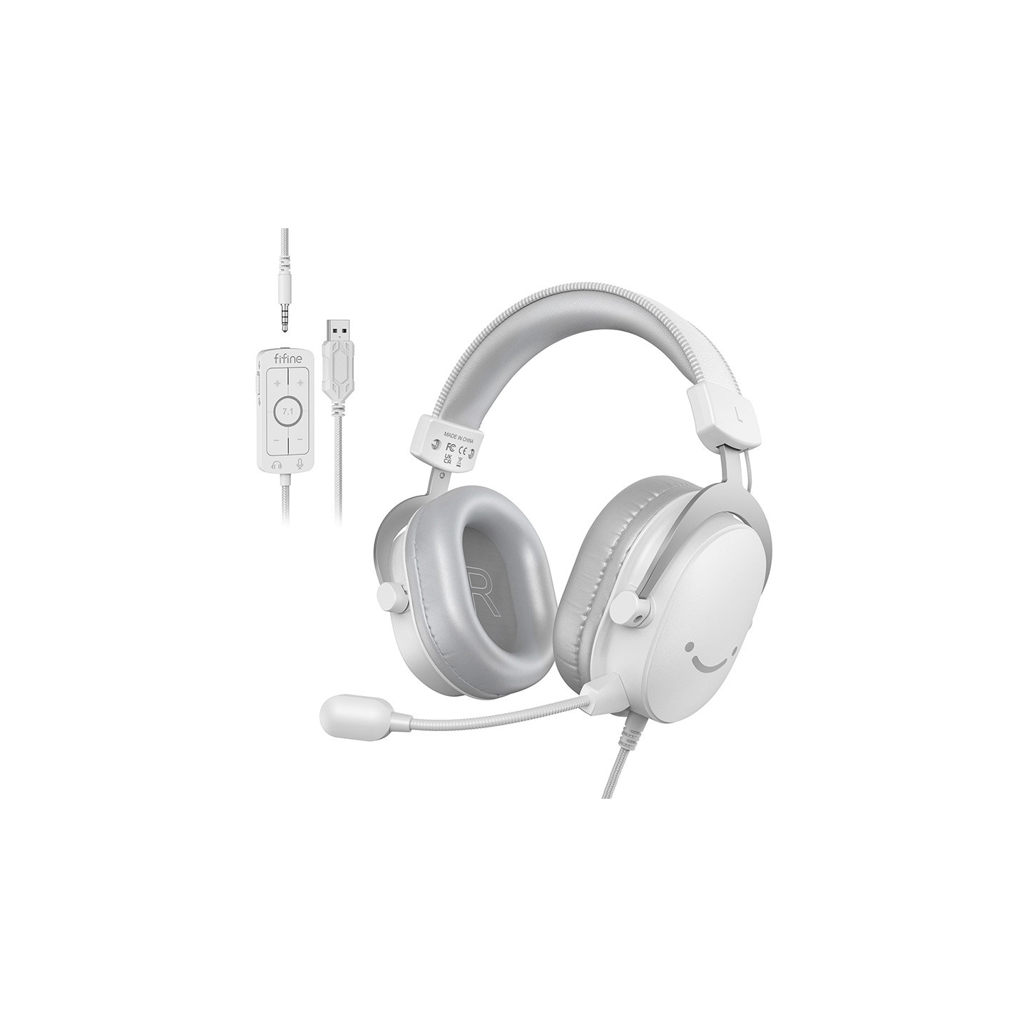 Fifine H9W gaming headphones (white)