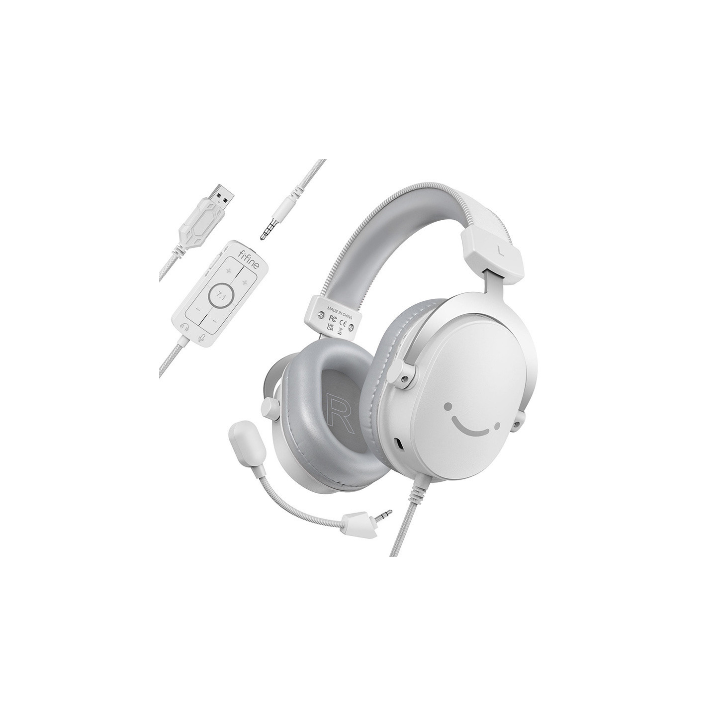 Fifine H9W gaming headphones (white)