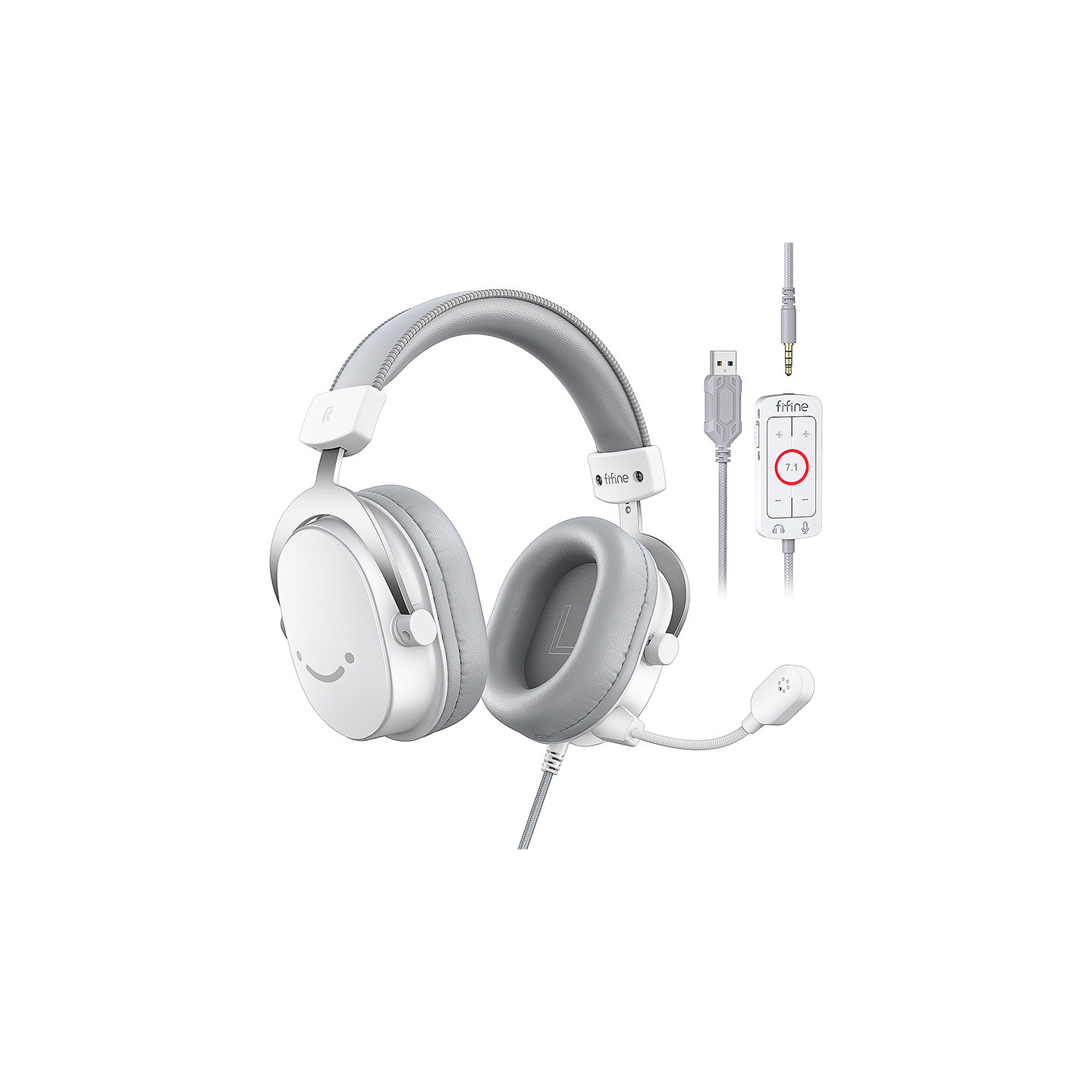 Fifine H9W gaming headphones (white)