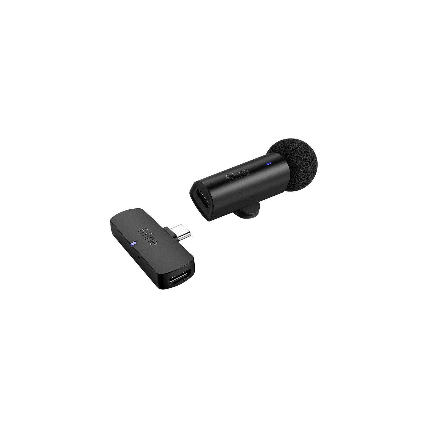 Fifine M6 USB-C wireless tie microphone (black)