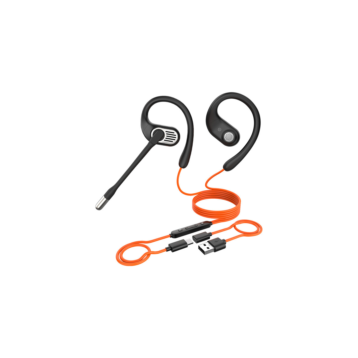 OpenRock Link 10 Wired Over-Ear Headphones (Black)