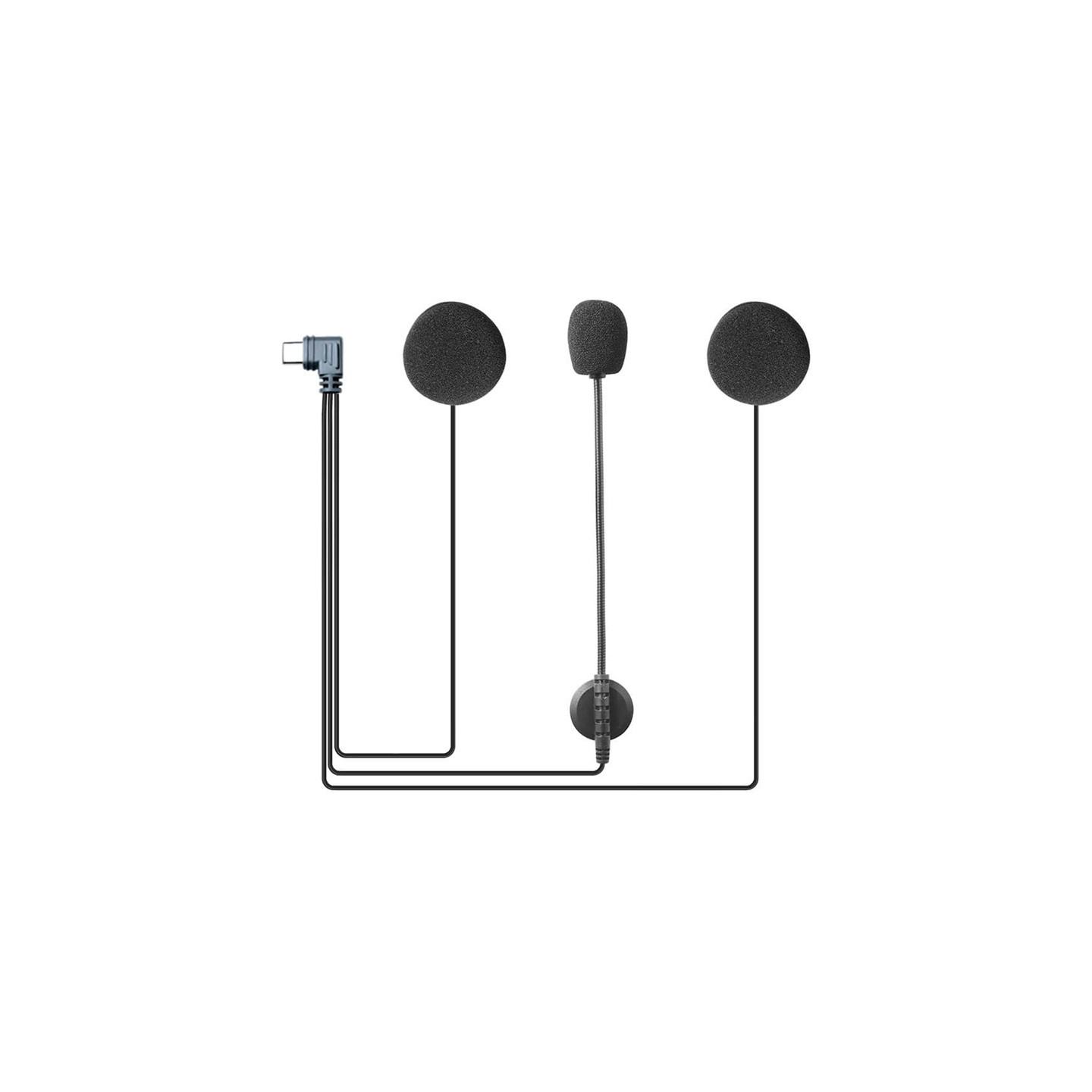 Type C headset for motorcycle helmet for V6pro+ EJEAS HIFI-M6 intercom