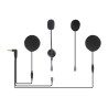 Motorcycle helmet headset with 3.5 mm plug for Q7 EJEAS HIFI-M2 intercom