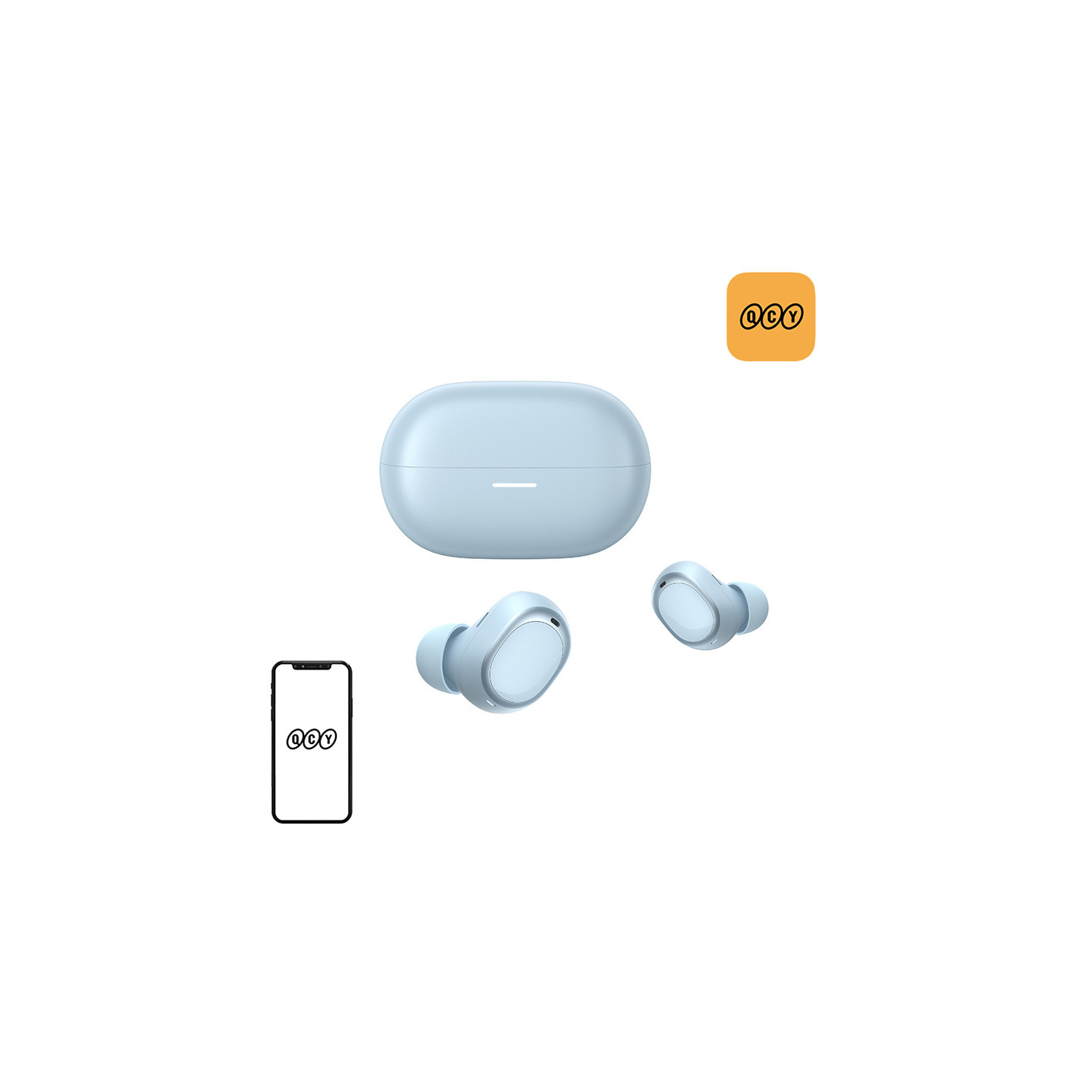 QCY Melobuds A30 Wireless Earbuds (Blue)