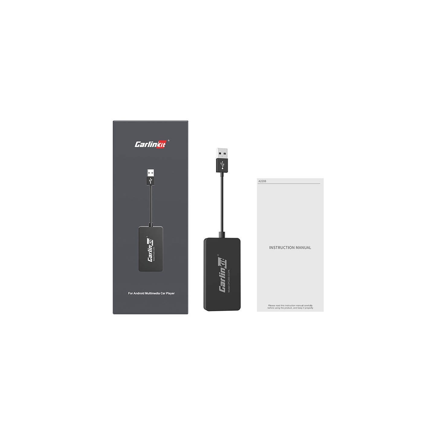 Carlinkit CCPA wireless adapter Apple Carplay/Android Auto (black)