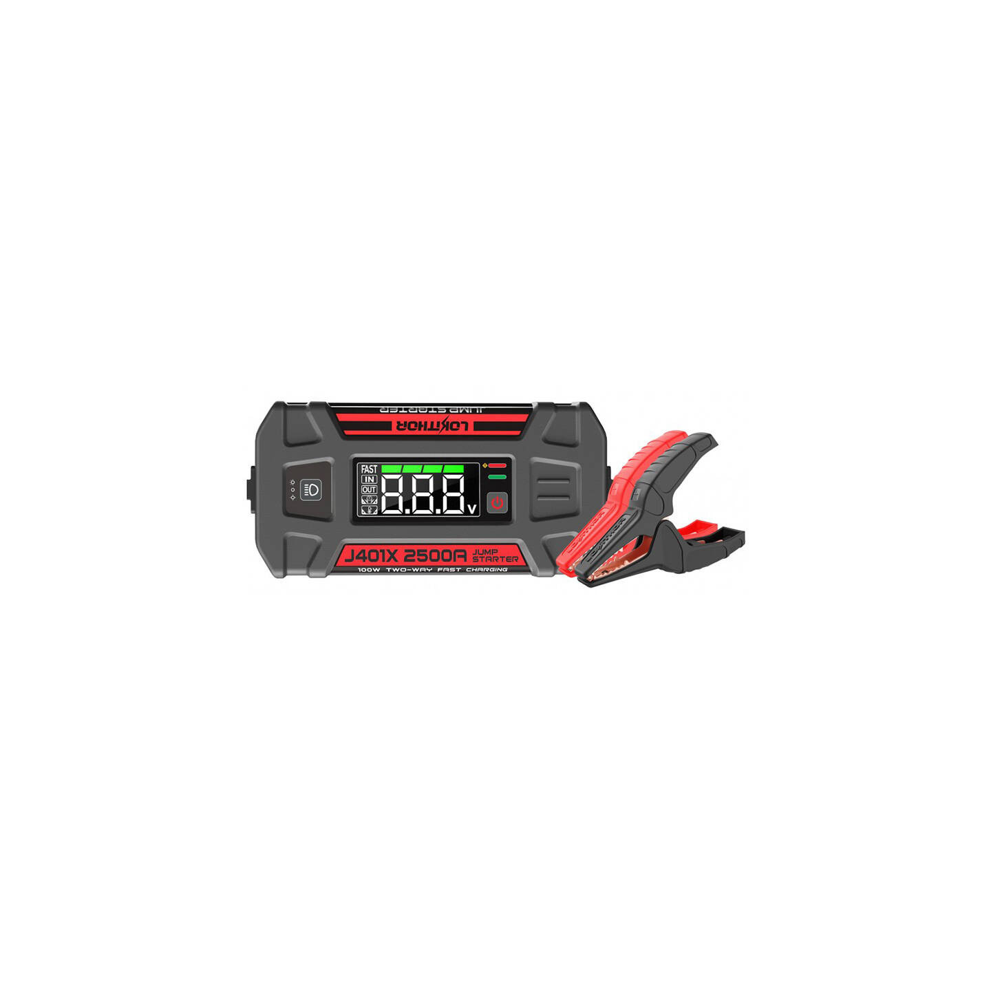 Lokithor J401X Jump Starter / Booster 2500A + Powerbank 20000mAh + Flashlight 4-in-1 Device working in -40°C