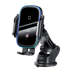 View product Baseus car holder with 15W charger (black) Bayern edition