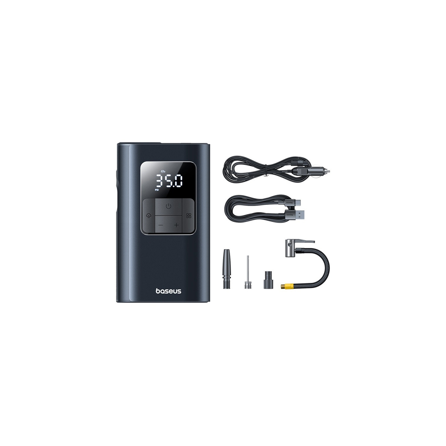 Baseus PrimeTrip VA1 2-in-1 pump with flashlight black