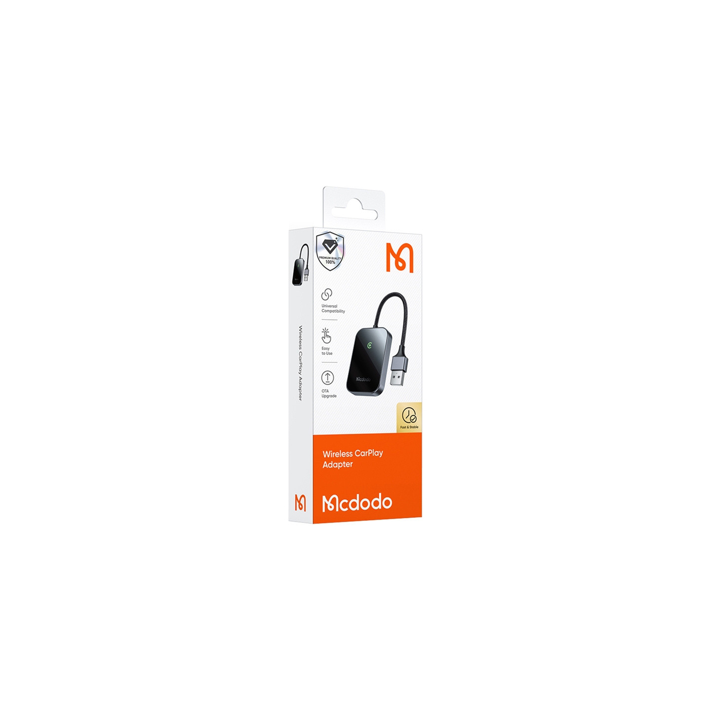 CarPlay wireless adapter with USB cable McDodo CA-7210 black