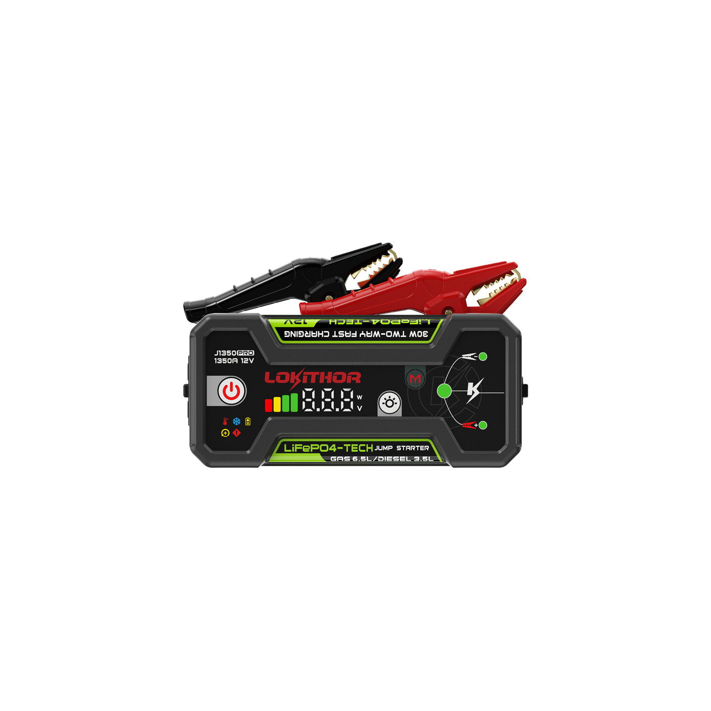 LOKITHOR J1350 Pro 25.6Wh Jump Starter