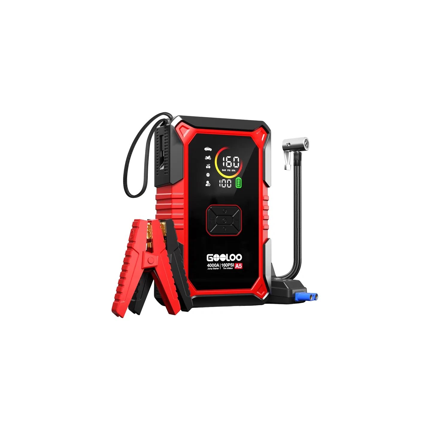 GOOLOO A5 2-in-1 Jump Starter with Compressor
