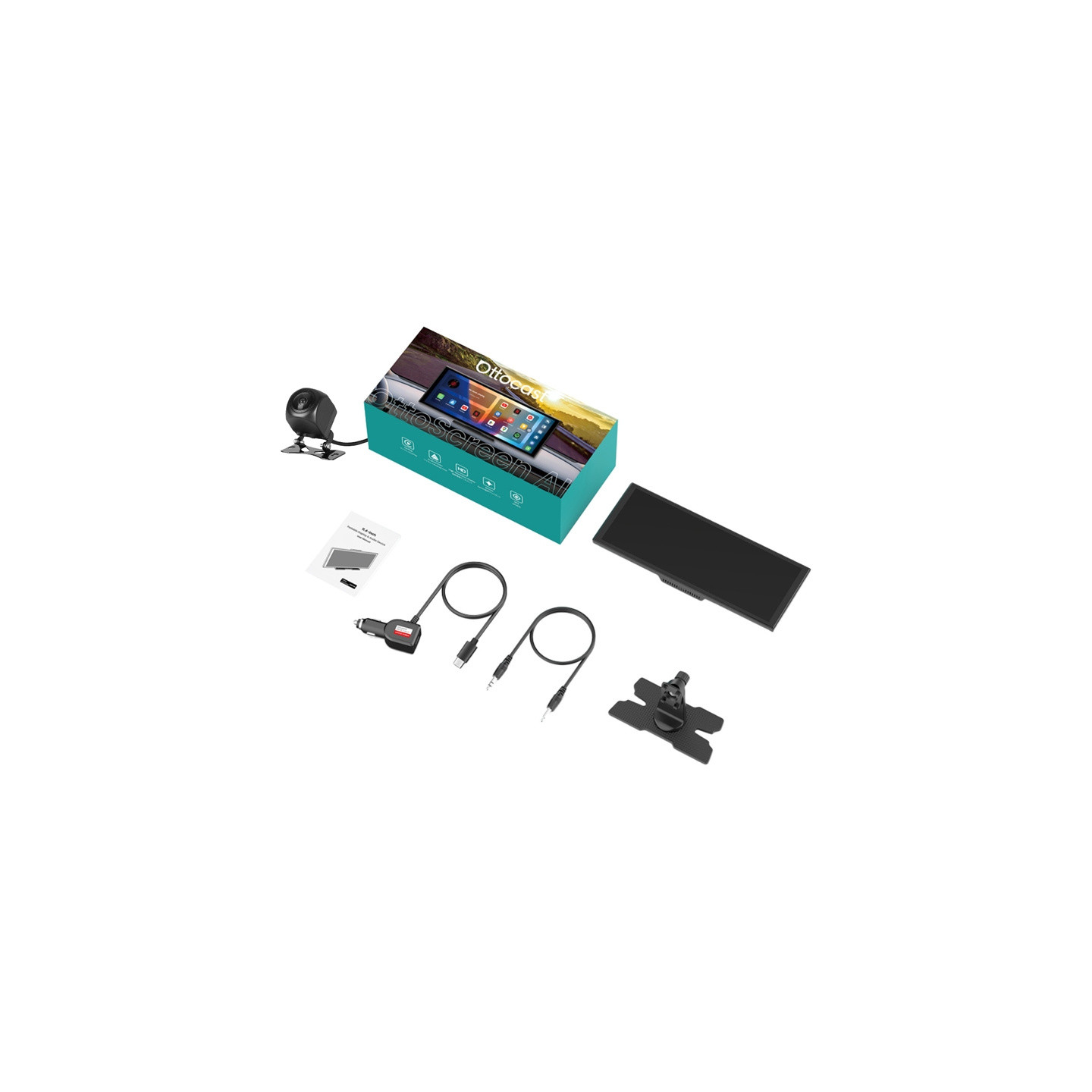 OTTOCAST OTTOAIBOX N95C Car Monitor + Rearview Camera