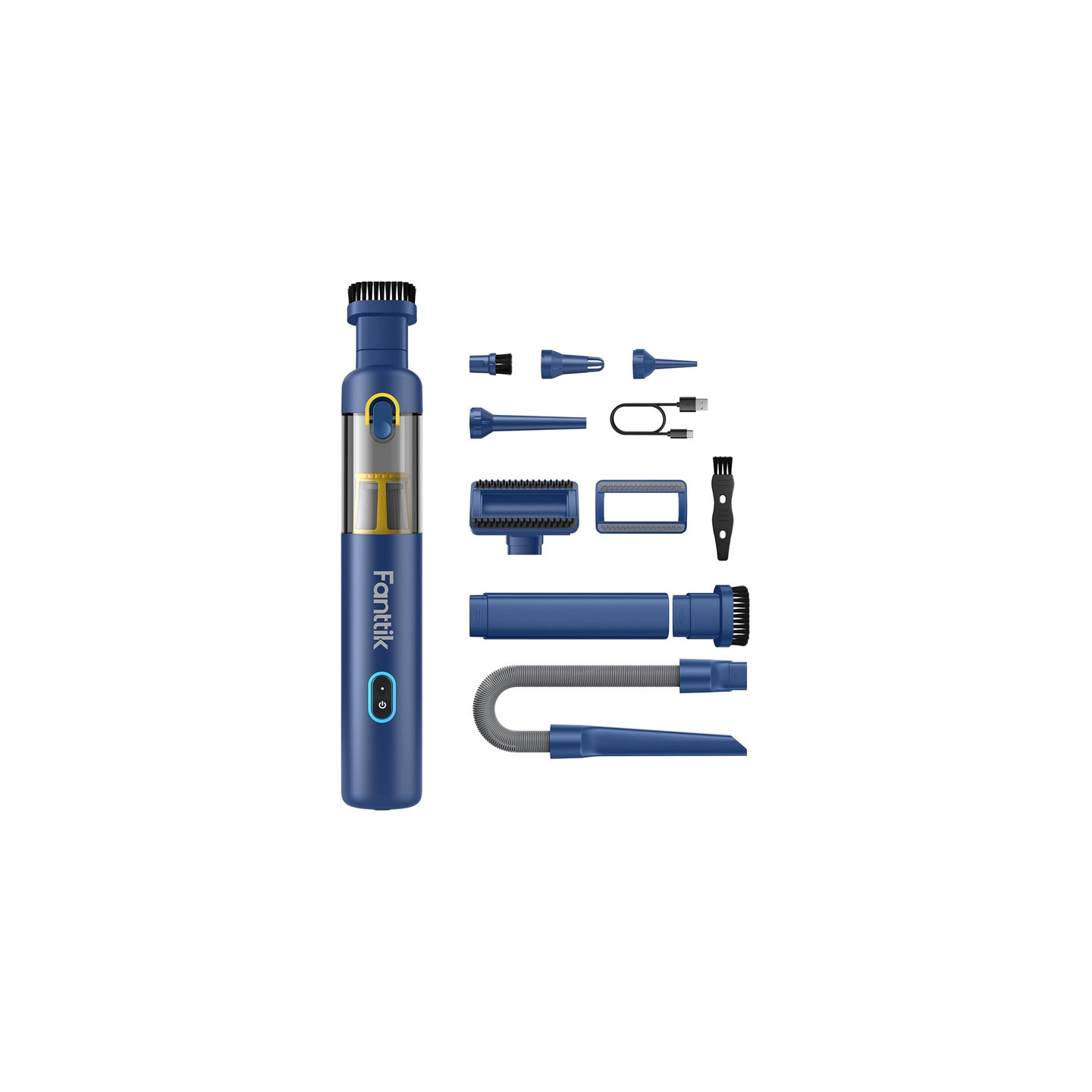 Fanttik V8 Apex Cordless Portable Car Vacuum Cleaner (Blue)