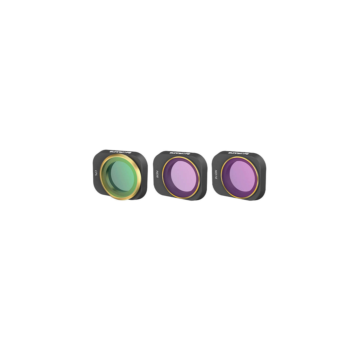 Set of 3 filters CPL+ND8+ND16 Sunnylife for DJI Mini 3 Pro (MM3-FI415)