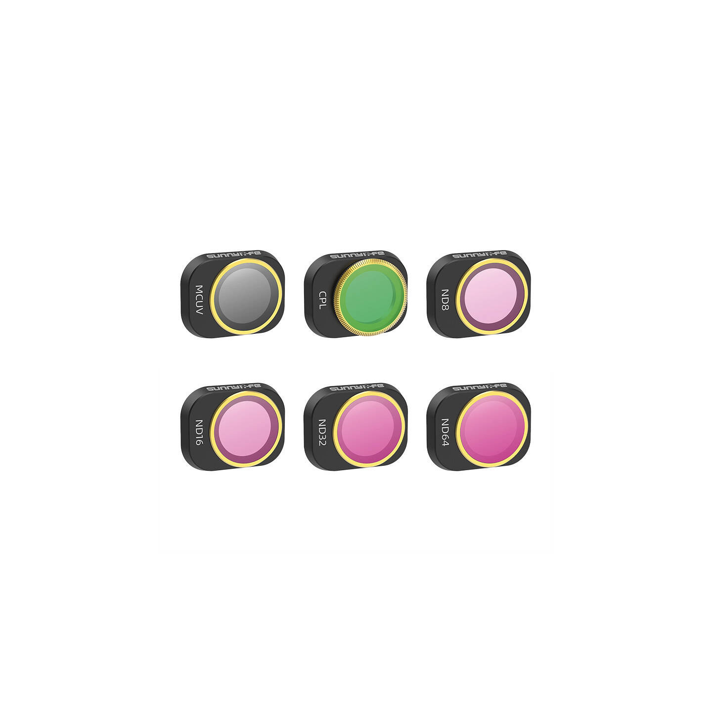 6 Lens Filters MCUV, CPL, ND8/16/32/64 Sunnylife for DJI MINI 4 PRO