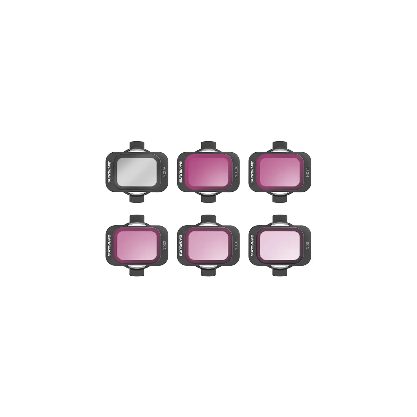Set of 6 filters Sunnylife MCUV, ND8/16/34/64/128 for DJI Avata 2