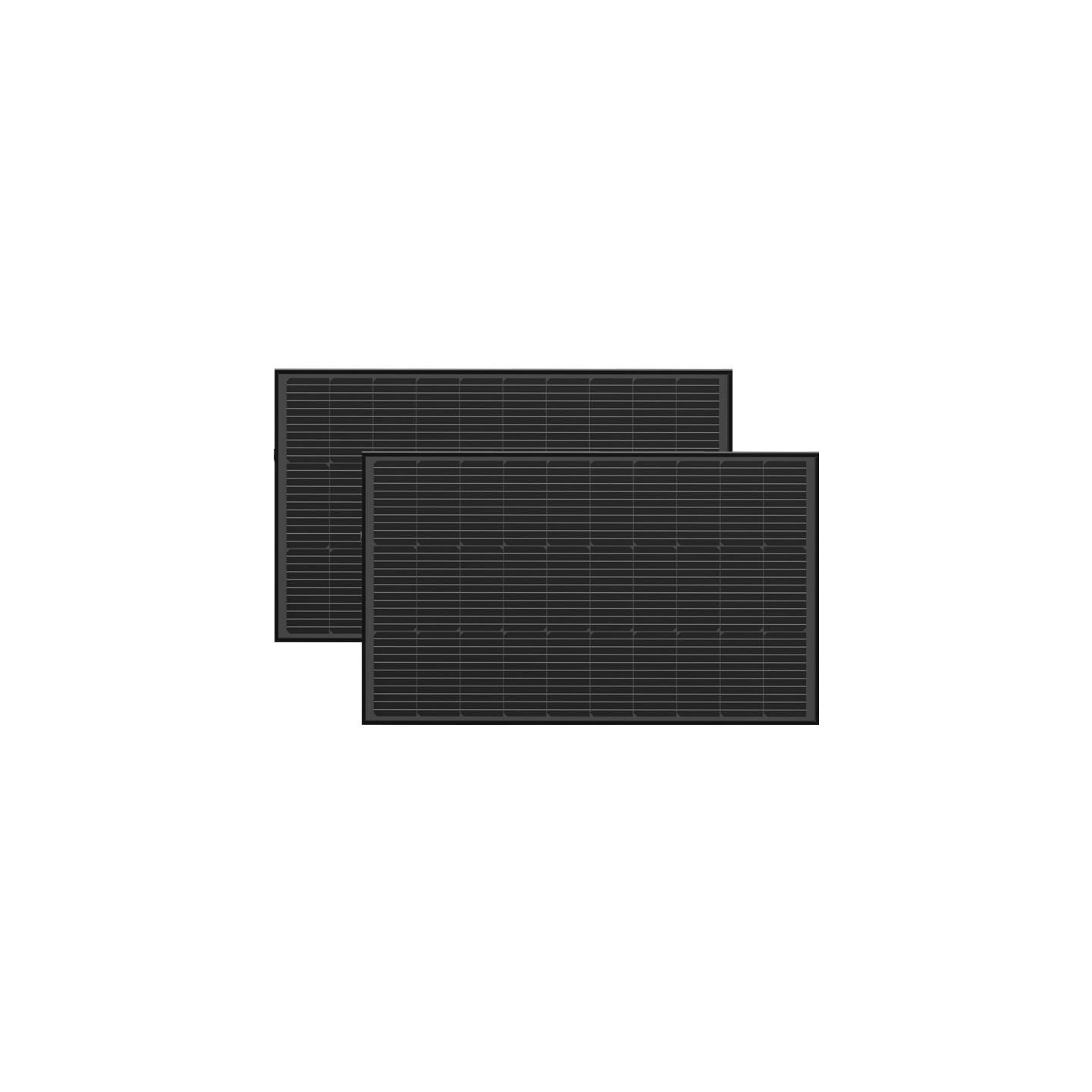 Photovoltaic panel set 2x EcoFlow 100W (rigid structure)