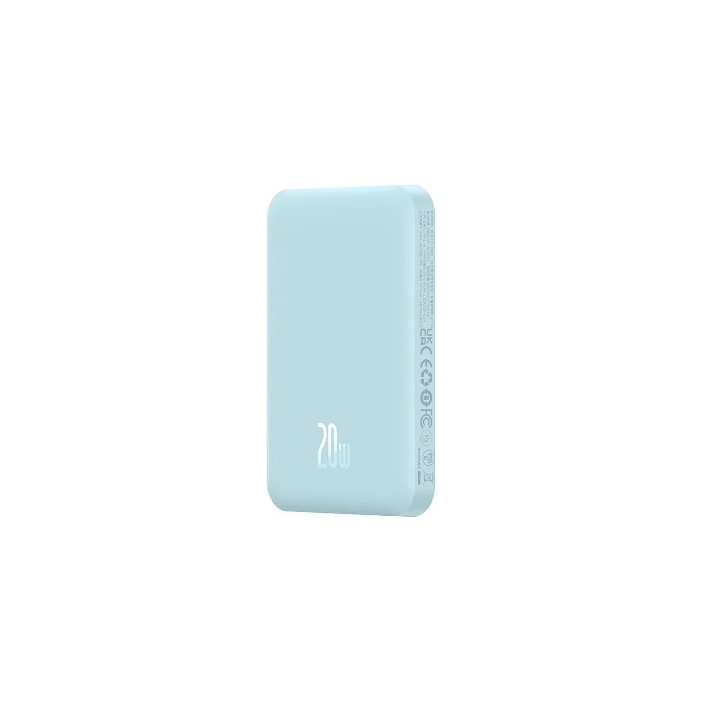 Magnetic Mini Powerbank Baseus 5000mAh, USB-C 20W (blue)