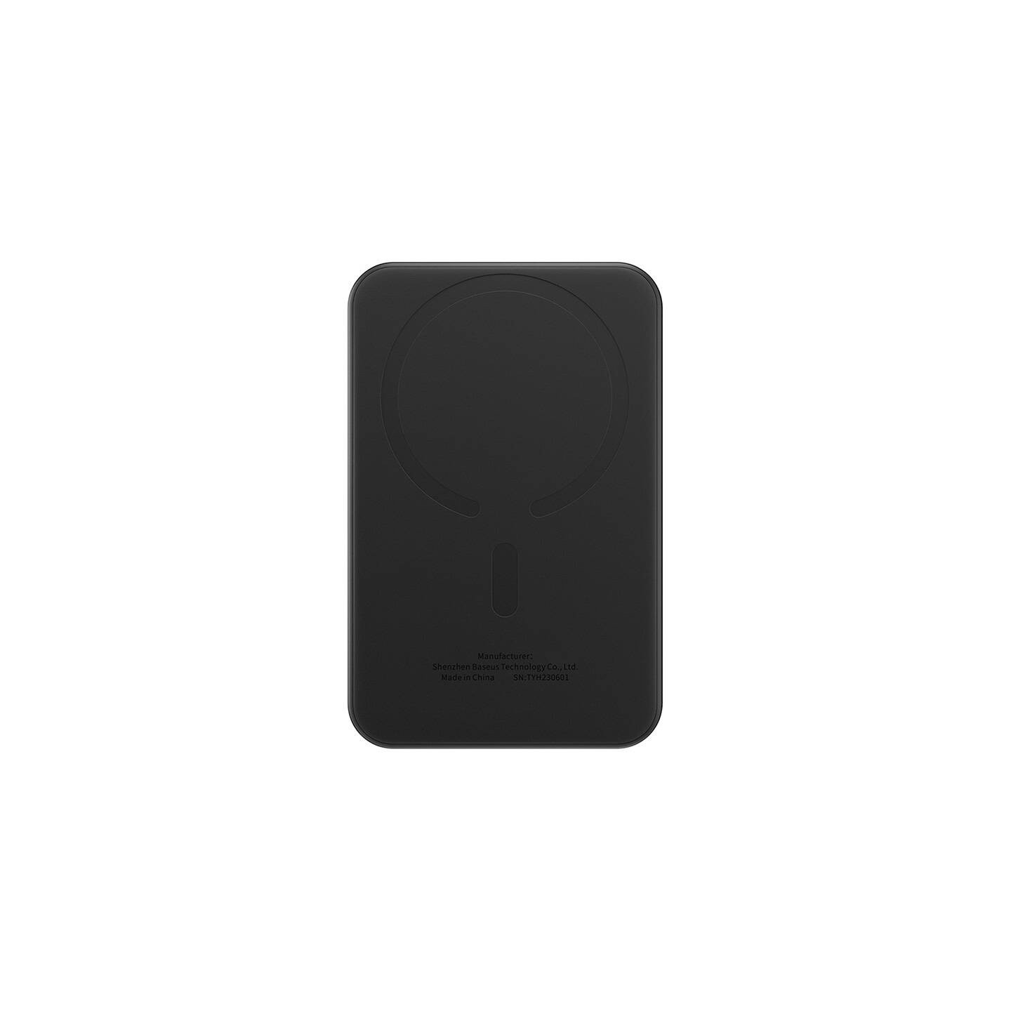 Magnetic Mini Powerbank Baseus 5000mAh, USB-C 20W (black)