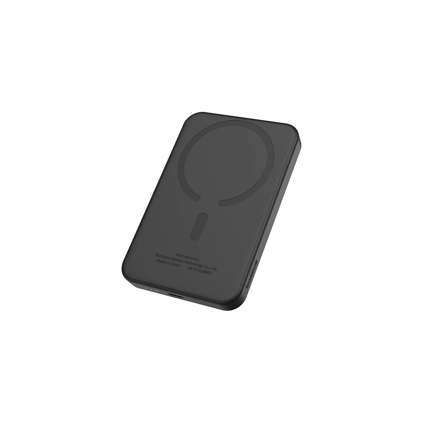Magnetic Mini Powerbank Baseus 5000mAh, USB-C 20W (black)