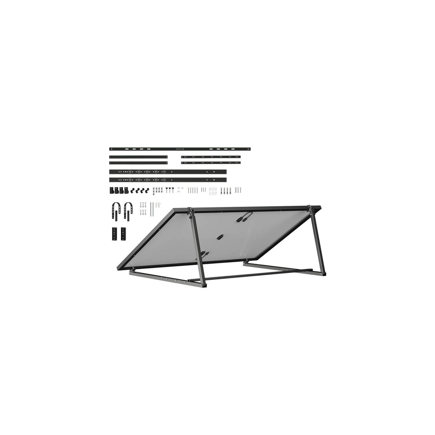 Adjustable EcoFlow bracket for 400W free-standing or wall-mounted PV panel
