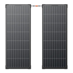 View product Set of 2x EcoFlow 130W photovoltaic panel (rigid construction)