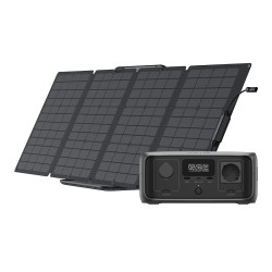 View product EcoFlow River 3 power station + 110W photovoltaic panel.