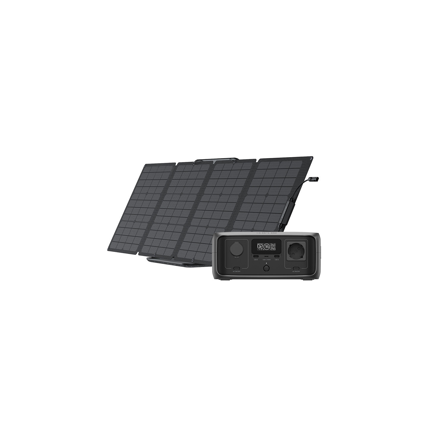 EcoFlow River 3 UPS power station + 110W photovoltaic panel.