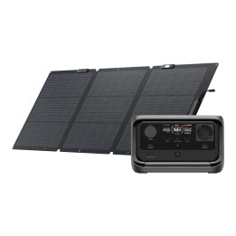 EcoFlow River 3 Plus power station + 160W photovoltaic panel.