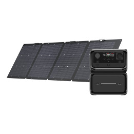 EcoFlow River 3 Max Plus power station 220W photovoltaic panel.