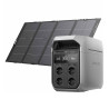 EcoFlow Delta 3 Plus power station + 400W photovoltaic panel.