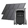 EcoFlow Delta Pro 3 power station + 2x 400W photovoltaic panel.