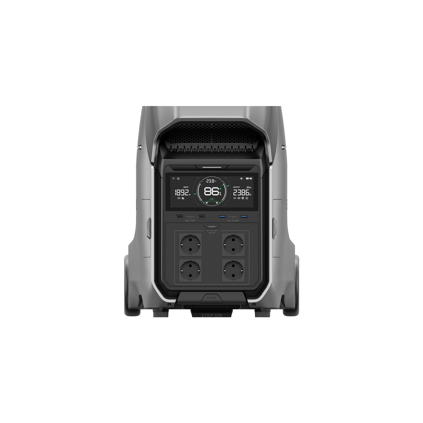 EcoFlow Delta Pro 3 power station + 400W photovoltaic panel.