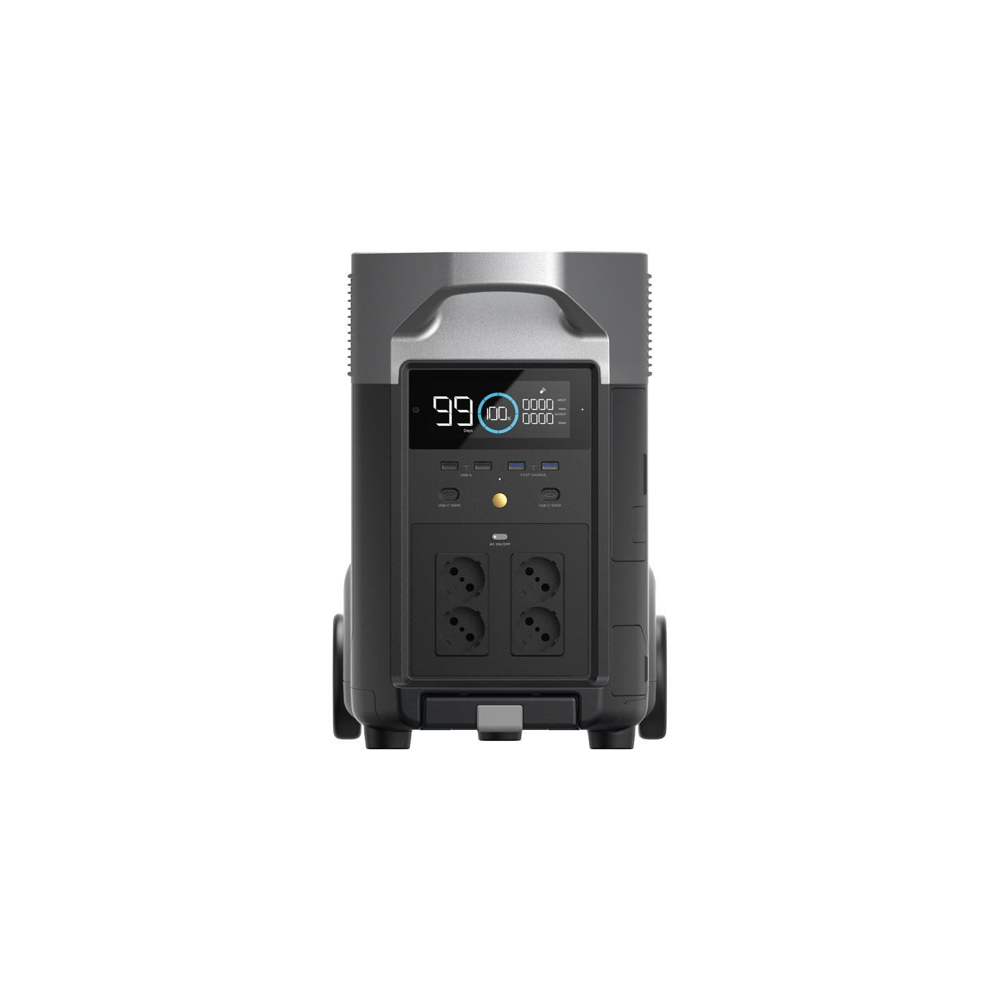 EcoFlow Delta Pro power station + 2x 400W photovoltaic panel.