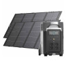 EcoFlow Delta Pro power station + 2x 400W photovoltaic panel.