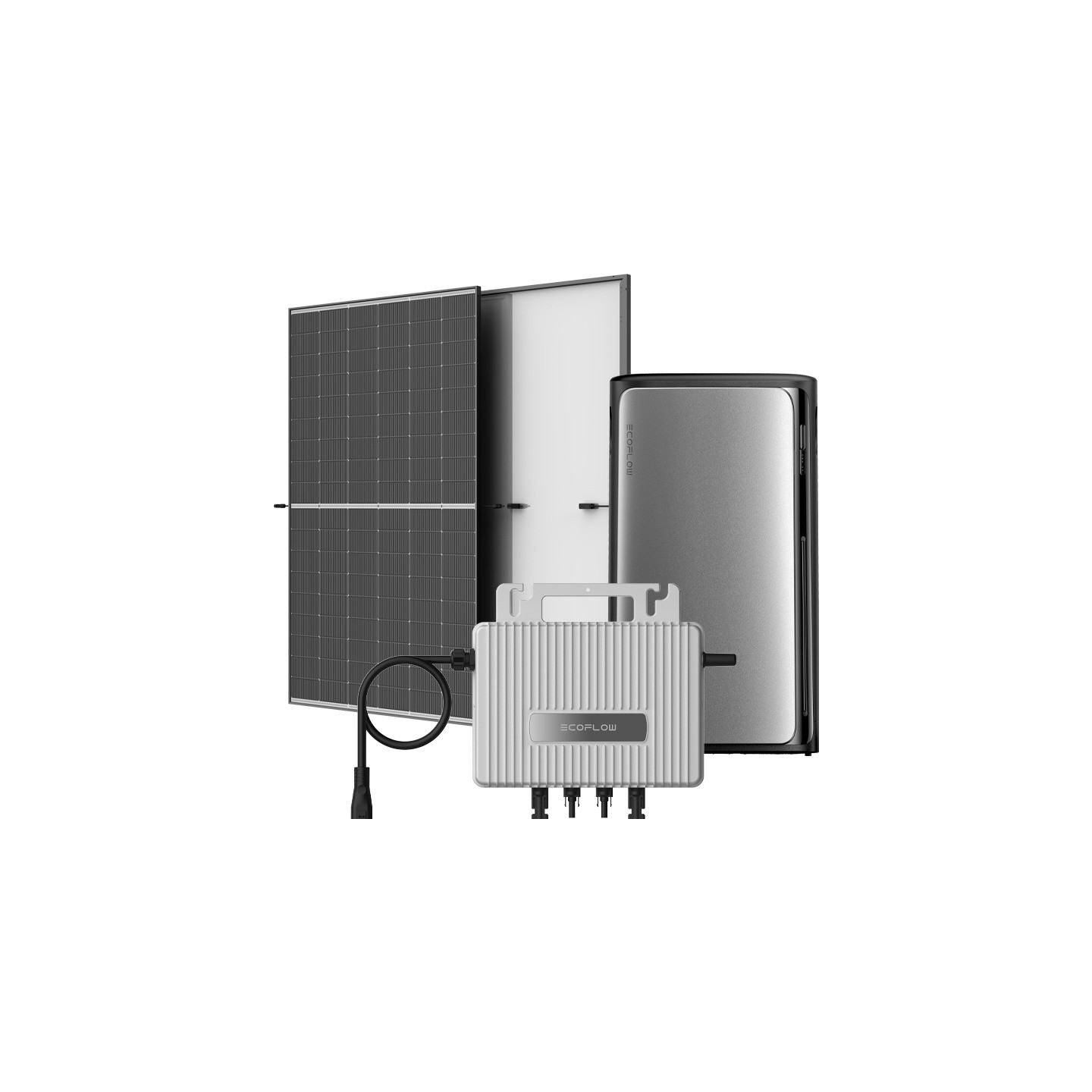 Balcony photovoltaic with energy storage 1.92kWh EcoFlow STREAM AC Pro 1020W.