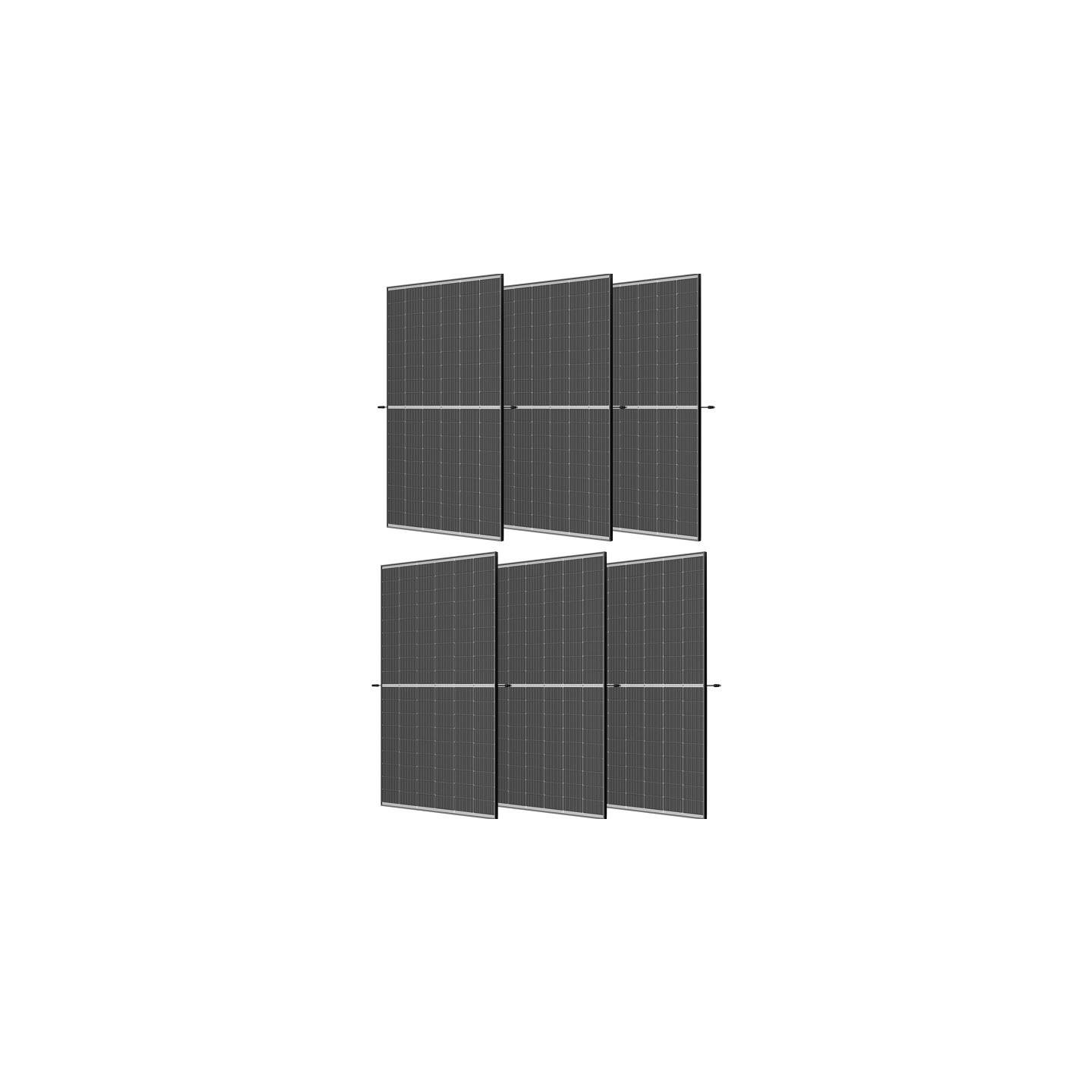 Set of 6x Trina 510W photovoltaic panel.