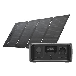 View product EcoFlow RIVER 3 UPS Power Station + 45W Photovoltaic Panel.