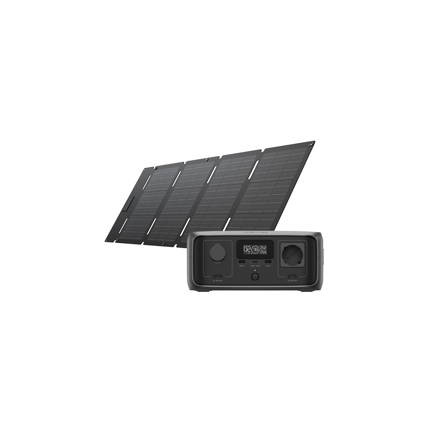 EcoFlow RIVER 3 UPS Power Station + 45W Photovoltaic Panel.