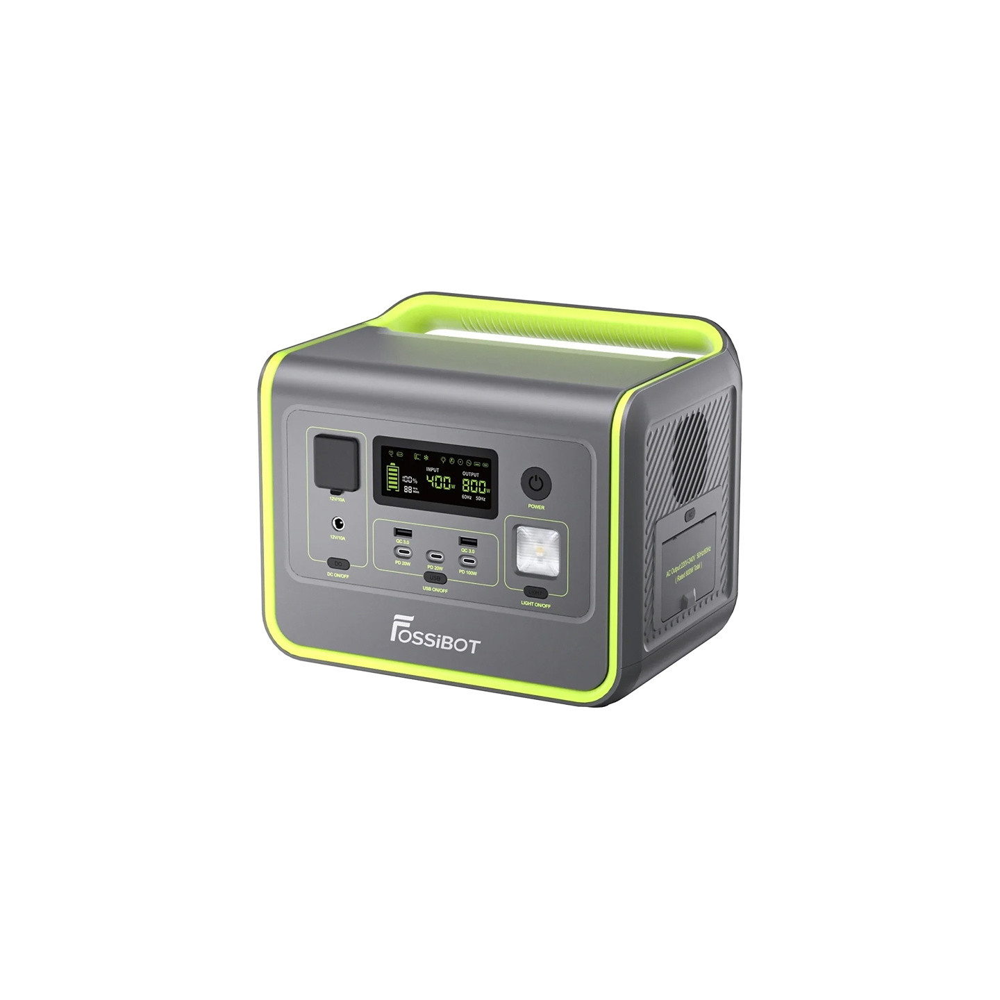 FOSSIBOT F800 800W Charging Station (Green)