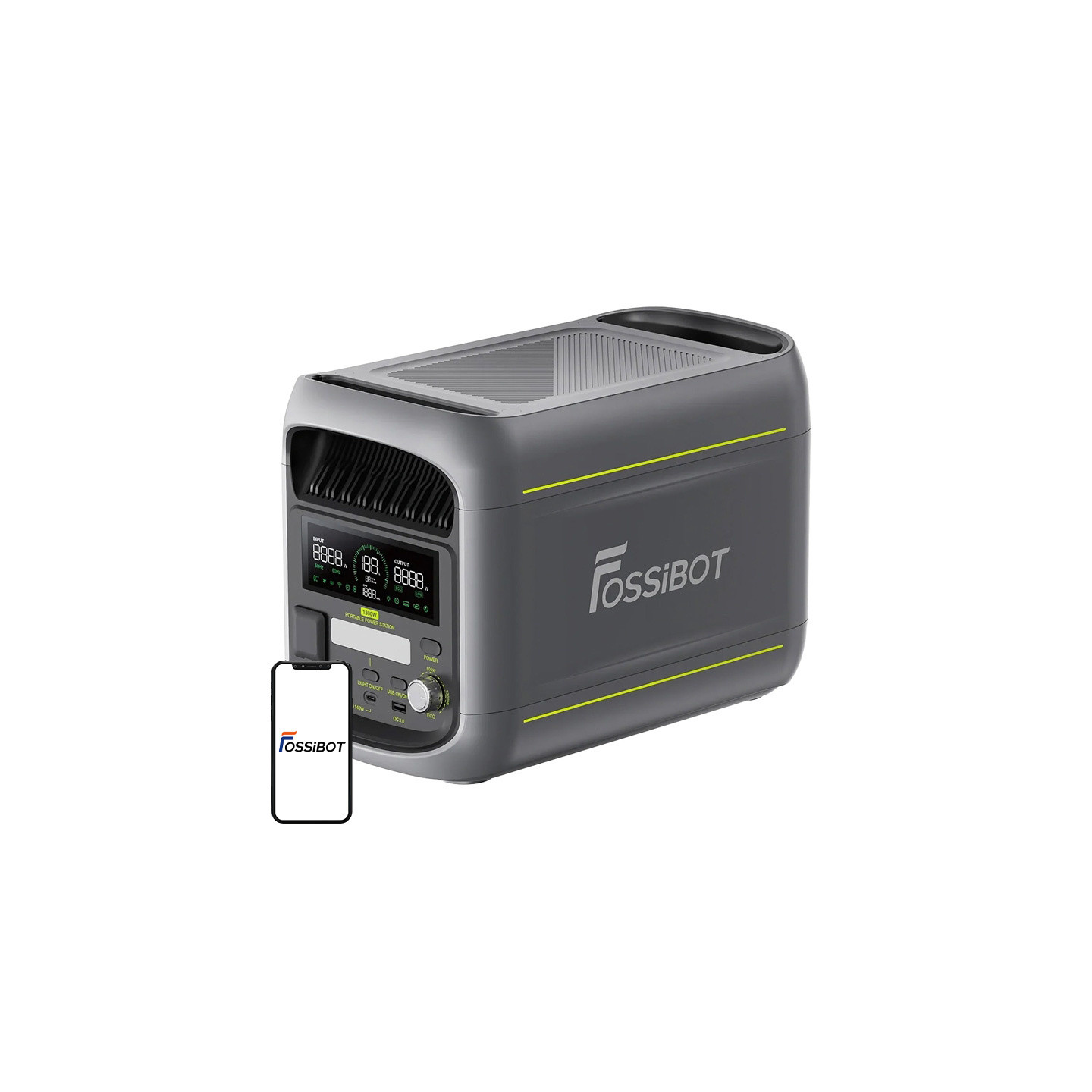 FOSSIBOT F1800 1800W Charging Station (Gray)