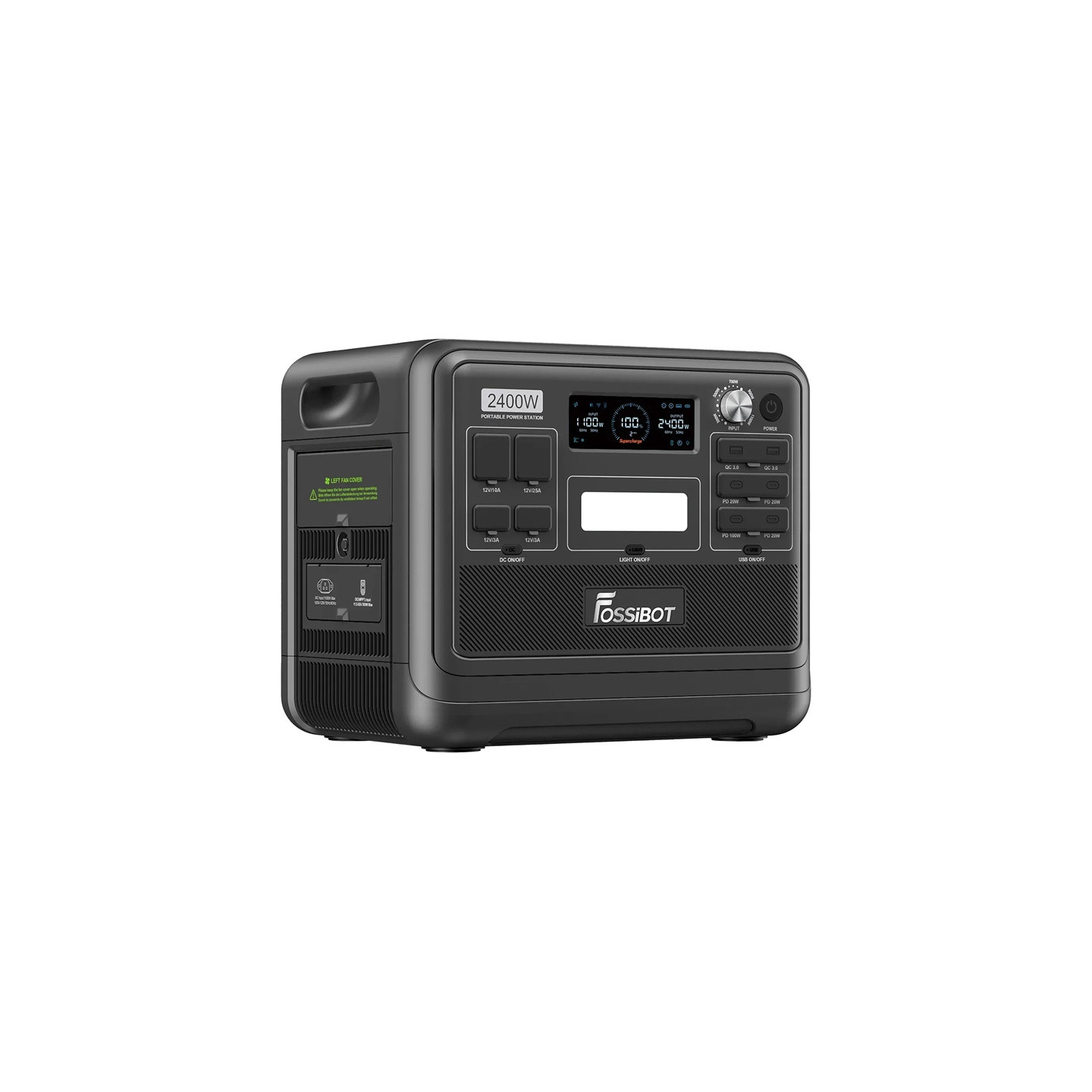 FOSSIBOT F2400 2400W Charging Station (Black)