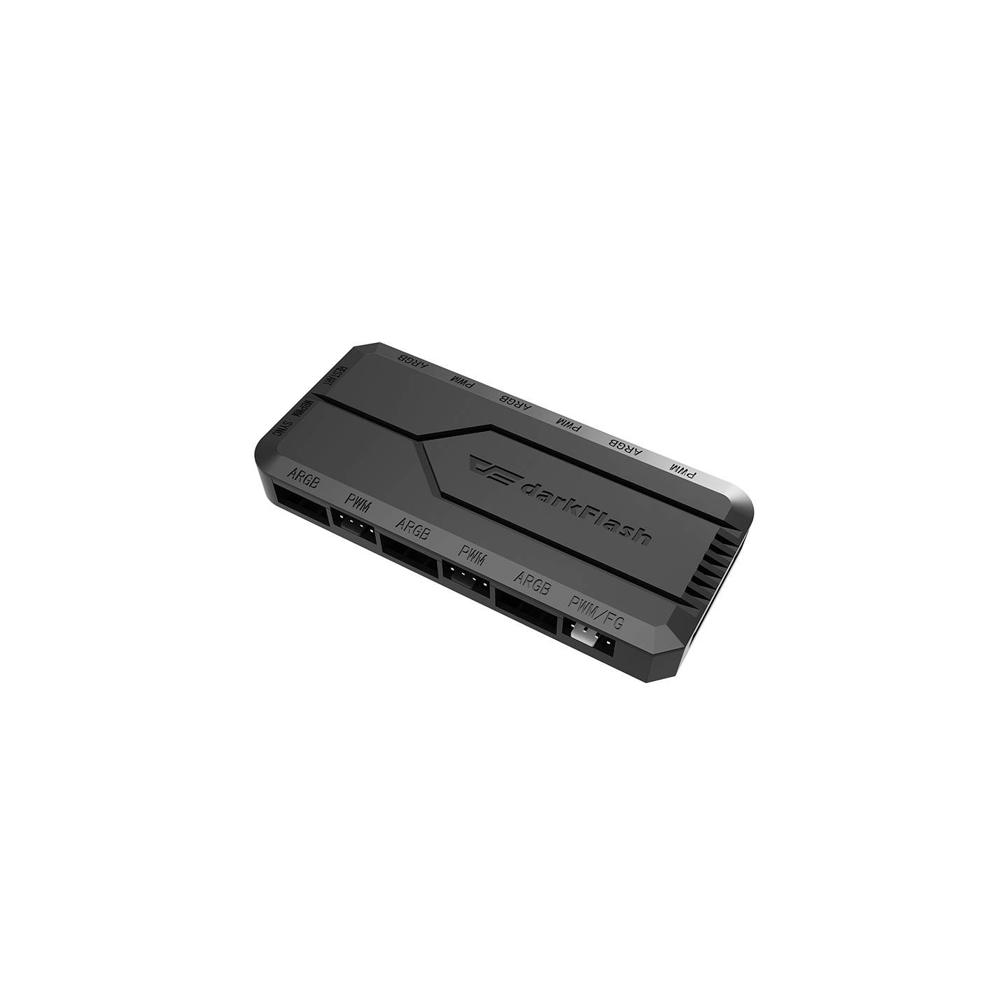 Fan control box for computer Darkflash RC2 RGB PWM + remote controller (black)